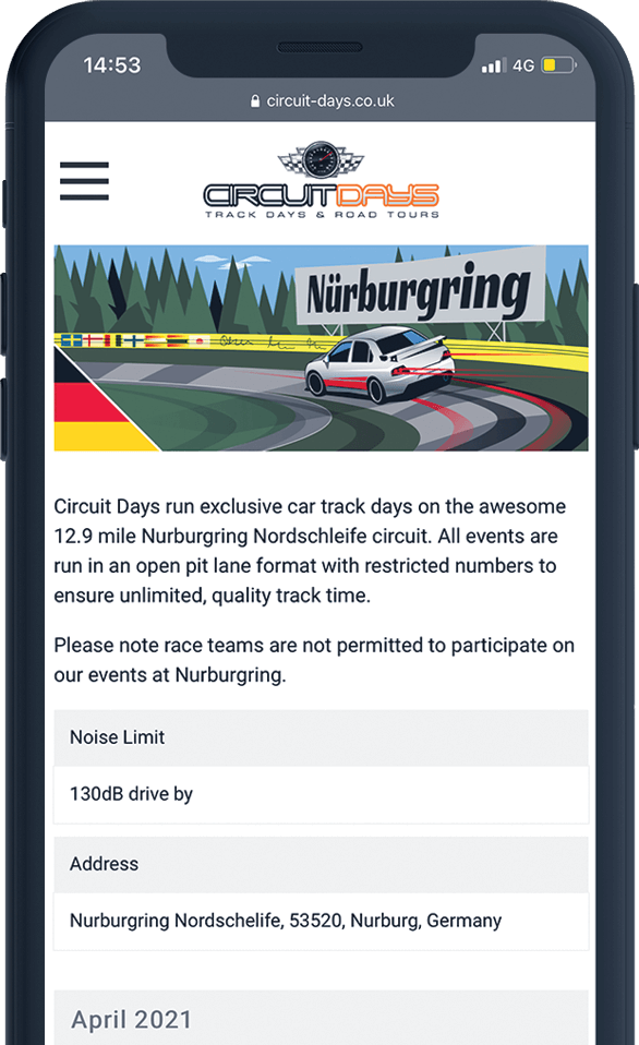 Circuit Days Website Design